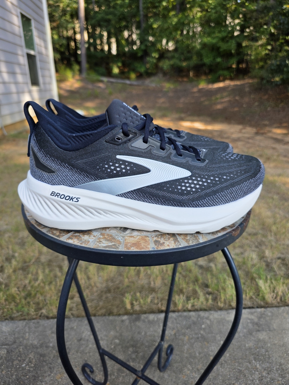 Brooks Glycerin 23 1104762E090 Black Running Shoes Sneakers Men Sz 10 2E Worn 2x